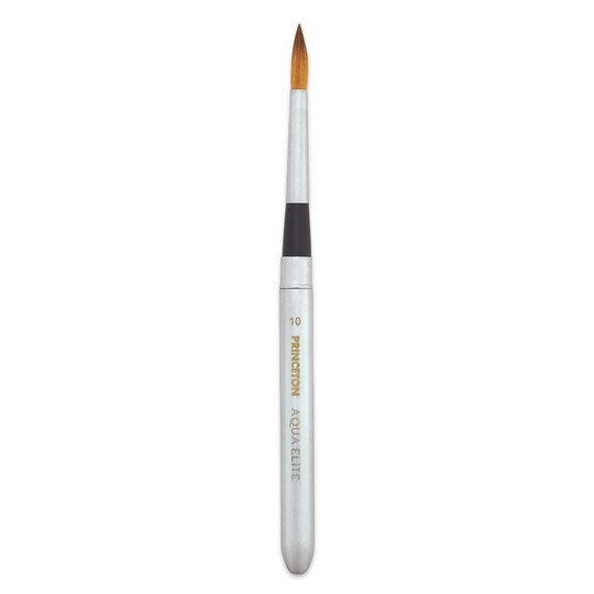 Princeton; Princeton Aqua Elite Series 4850 Synthetic Brush - Travel Round, Size 10; Category:Watercolor; Image:1